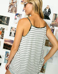 e Luna Plus Stripe Camo Mix Camisole