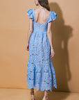 Still Thinking Lace Midi Dress
