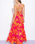 Flying Tomato Close To Your Heart Woven Maxi Dress