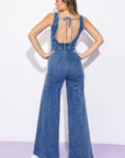 Flying Tomato Siesta Saturday Denim Jumpsuit