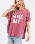 Mittoshop GAME DAY Round Neck Short Sleeve T-Shirt