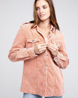 BiBi Corduroy Buttoned Down Jacket