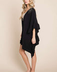 Jade By Jane Wide Sleeve Ruffle Kimono