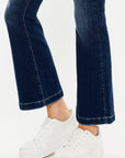 Kancan Mid Rise Button Fly Flare Jeans