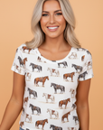 Western Horse Short Sleeve Graphic Tee