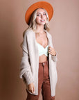 Textured Oversized Cardigan – Cozy Longline Knit