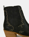 Beast Fashion Studded Detail Point Toe Boots