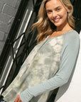 e Luna PLUS Tie Dye Mixed Top