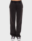 Mono B Elastic Waist Fleece Pants with Pockets