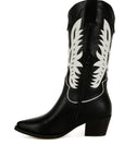 Thistle Winged Patchwork Cowboy Boots