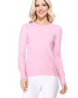 Crew Neck Long Sleeve Light Basic Casual Knit Top