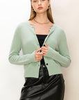 HYFVE Chic Button-Front Cardigan Sweater