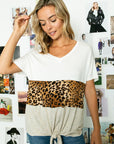 e Luna PLUS Animal Color Block Top