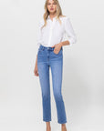 VERVET by Flying Monkey High Rise Stretch Crop Slim Straight