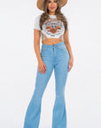 GJG Denim Bell Bottom Jean in Light Blue