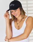 Zenana Embroidered City Baseball Cap