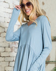 e Luna Solid Babydoll Top