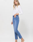 VERVET by Flying Monkey High Rise Stretch Crop Slim Straight