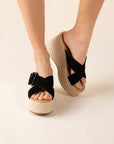 Manta Espadrille Platform Slides