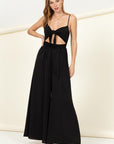 HYFVE Remember Me Front Sash Cutout Jumpsuit