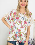 e Luna PLUS Floral Boxy Top