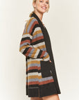 Jade By Jane Multi Color Striped Cardigan