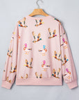 Mallard Duck Drop Shoulder Long Sleeve Sweatshirt