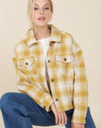 Lilou Plaid Short Shacket with Pockets