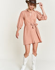 Jade by Jane Solid Button Down Dress PLUS