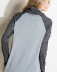 Distressed Terry Mix Tunic - My Pampered Life Seattle