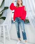 e Luna Cold Shoulder Top