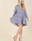 Corduroy Tiered Dress - Online Only