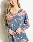 e Luna Floral Loose Fit Boxy Top - My Pampered Life Seattle