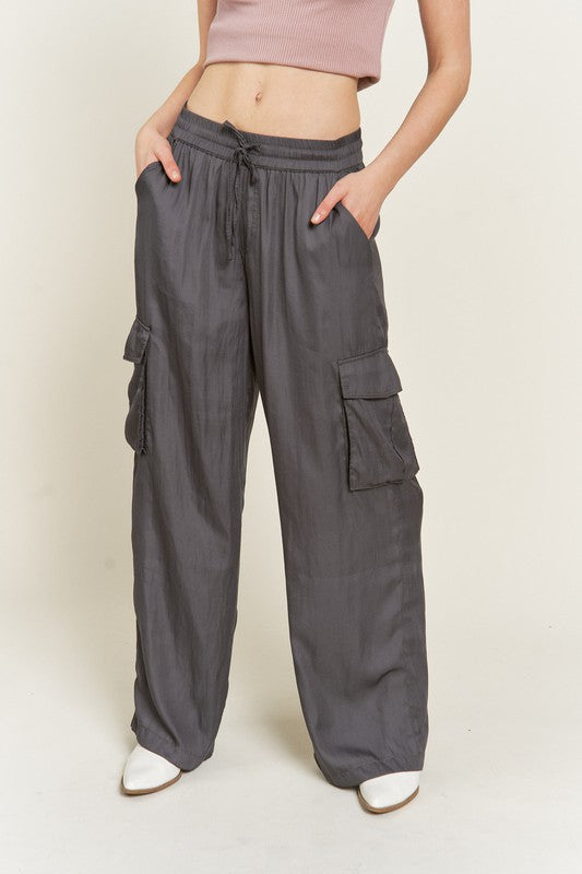 Jade by Jane Satin Cargo Pants