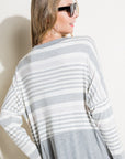 e Luna Engineering Striped Boxy Top