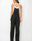 HYFVE Half Button Sleeveless Straight Jumpsuit