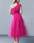 Flying Tomato Get To The Point Tulle Midi Dress