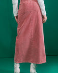 Flying Tomato Perfect Pick Corduroy Midi Skirt