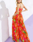 Flying Tomato Blossoming with Joy Woven Jumpsuit