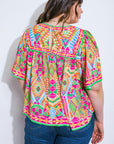 Flying Tomato Sparkly Energy Woven Top