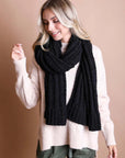 Cozy Bouclé Fringe Scarf