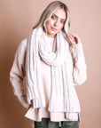Cozy Bouclé Fringe Scarf