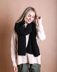Cozy Bouclé Fringe Scarf