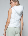 Snobbish Zip Up Quilted Hooded Vest