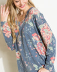 Floral Loose Fit Boxy Top