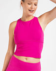 Butter Soft Cropped Keyhole Sports Top - Online Only