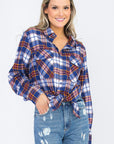 BOYFRIEND Fit Checker Plaid Flannel Long Sleeve