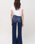 Flying Monkey High Rise Distressed Wide Leg - Online Only