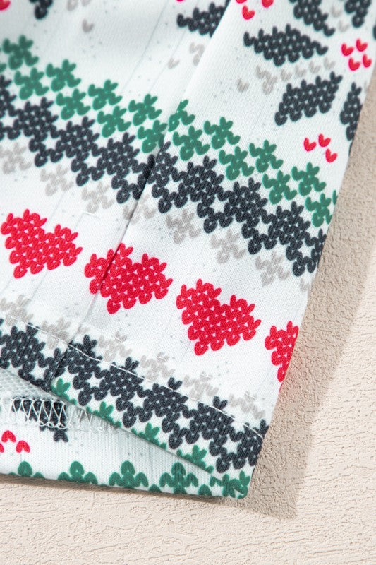 Christmas SLEIGH Top and  Snowflake Shorts Set