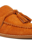 Rhone Tassels Detail Suede Loafers